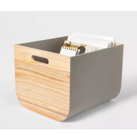 Project 62 Gray storage bin canvas - Picture 2 of 5